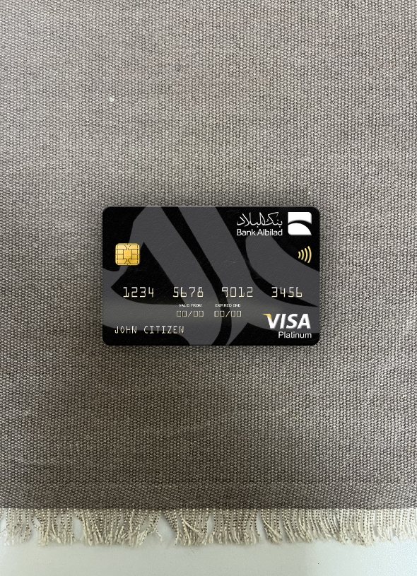 Download Saudi Arabia Bank Albilad bank visa platinum card photolook front Photoshop template